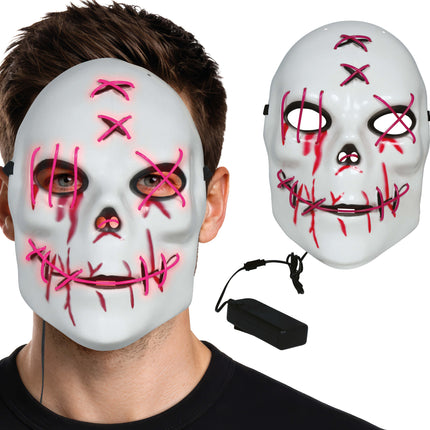 Sinister Halloween Mask with Light