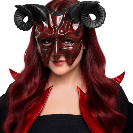 Half-Devil Halloween Mask