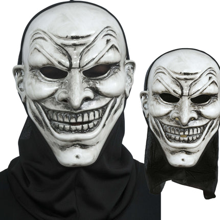 Halloween Mask: Black and White Vampire