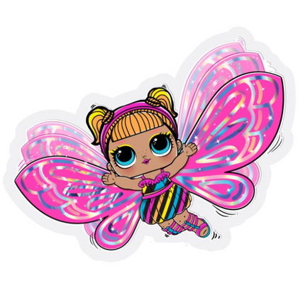 LOL Surprise Foil Balloon Butterfly 23 cm
