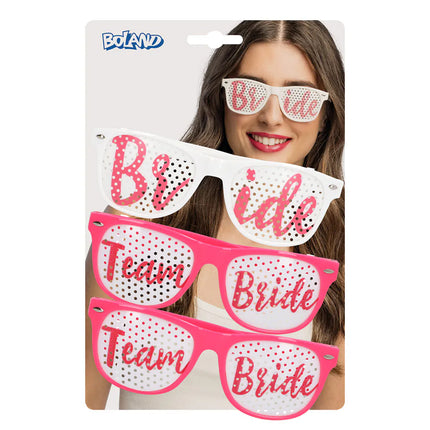 Set of 3 "Bride to Be" Party Glasses (Bride and Team Bride)
