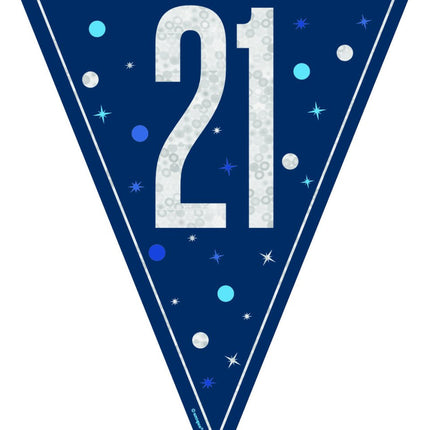 21 Jaar Slinger Blauw 2,5m van Unique koop je bij Partywinkel