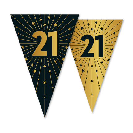 21 Jaar Slinger Goud Zwart 10m van WeFiesta koop je bij Partywinkel