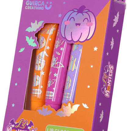 Halloween Lip Gloss for Kids, 3-Pack