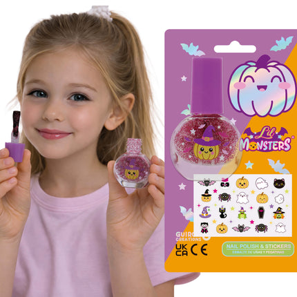 Halloween Nail Stickers: Kids' Monsters