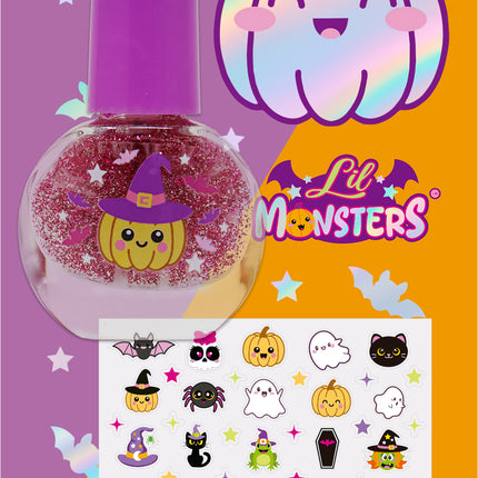 Halloween Nail Stickers: Kids' Monsters