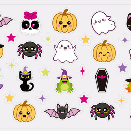 Halloween Nail Stickers: Kids' Monsters