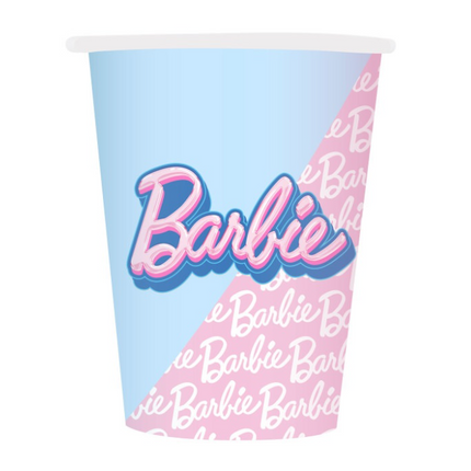 8 BARBIE 9OZ PPR CUP