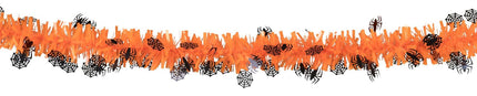 Halloween Garland, Orange with Spiders, 2m