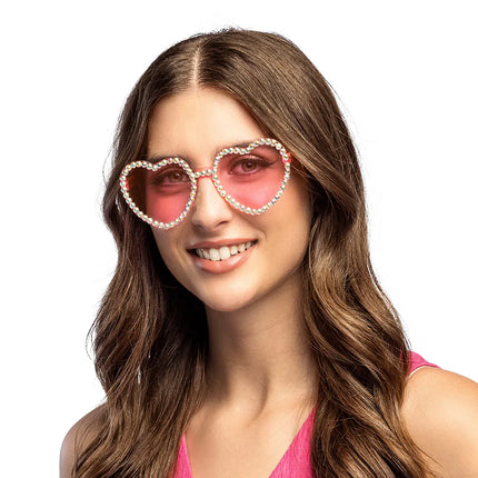 Diamond Heart Party Glasses