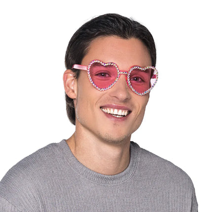 Diamond Heart Party Glasses