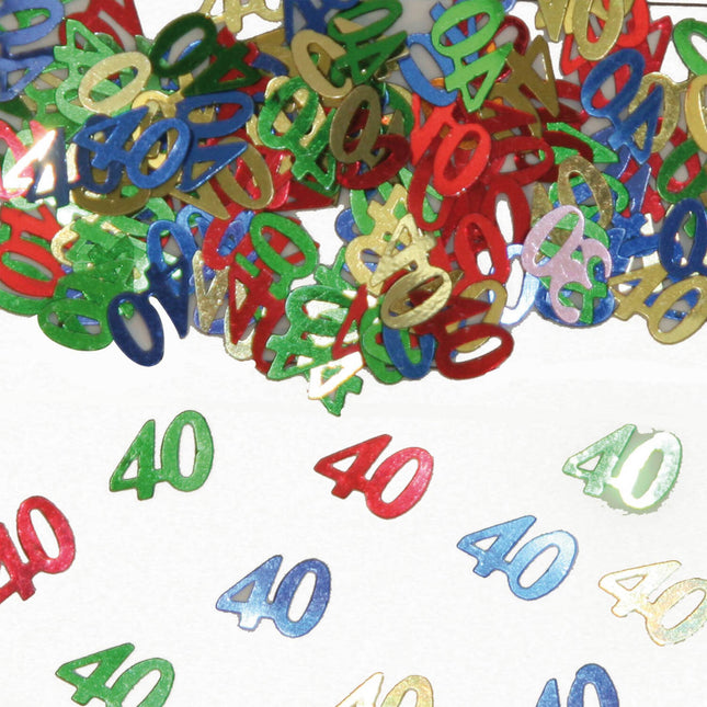 40 Years of Table Decorations / Decorative Confetti