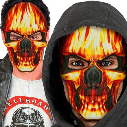 BURNING SKULL MASK - FABRIC
