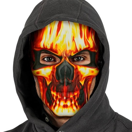 BURNING SKULL MASK - FABRIC