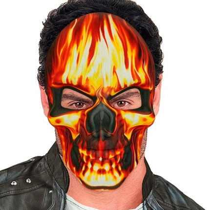 BURNING SKULL MASK - FABRIC
