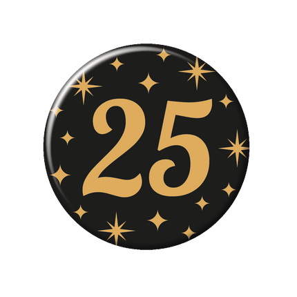 25 Jaar Button van Paper Dreams koop je bij Partywinkel