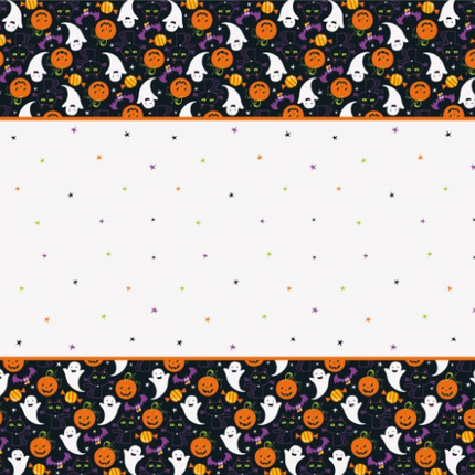 CAT & PMPKIN PLSTC TC 54X84