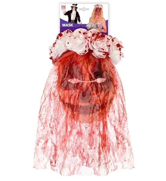 Bloody Bridal Mask With Veil