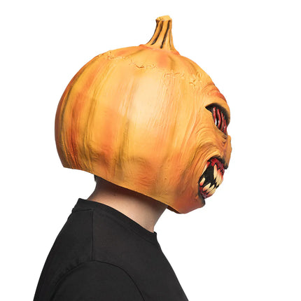 Latex Head Mask: Pumpkin Monster
