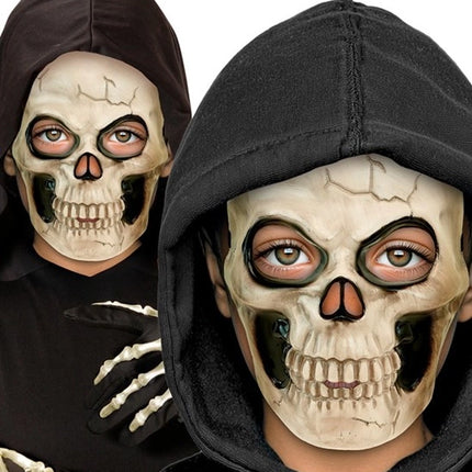 CHILD'S SKULL MASK - PLASTIC