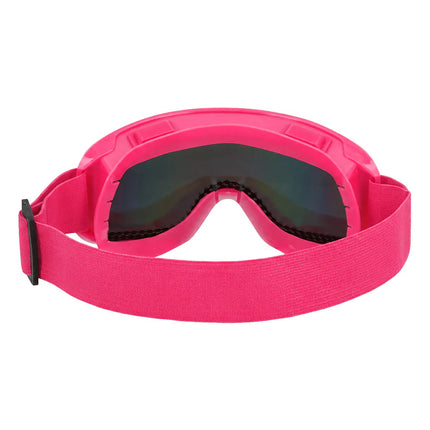 Rave Neon Pink UV Party Ski Goggles