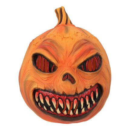 Latex Head Mask: Pumpkin Monster