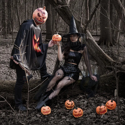 Latex Head Mask: Pumpkin Monster