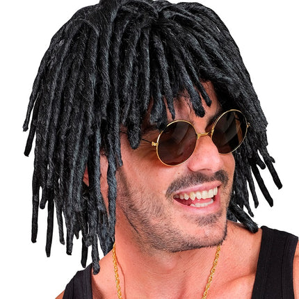 Black Wig with Dreadlocks