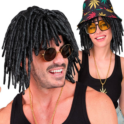 Black Wig with Dreadlocks