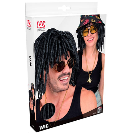 Black Wig with Dreadlocks