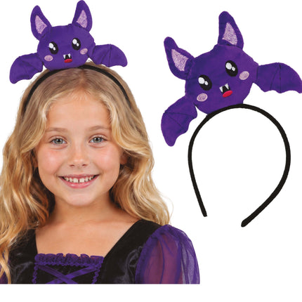 Bat Hairband, Purple