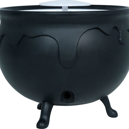 Halloween Witch's Cauldron, Black Smoke, 14 cm