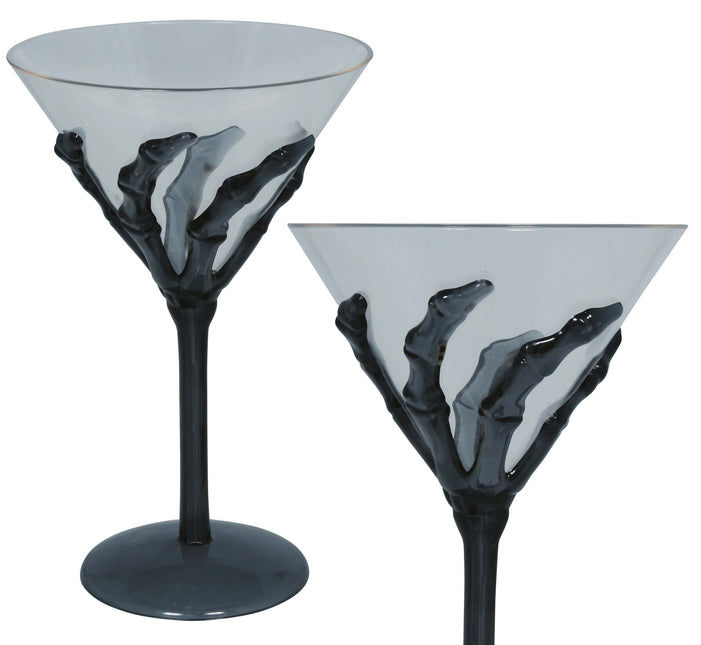 Zwart Wijnglas Hand 18cm