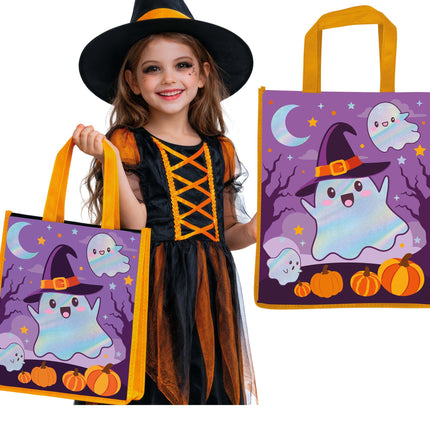 Halloween Bag: Orange, Purple, Ghost