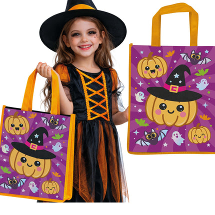 Halloween Bag: Orange and Purple Pumpkin