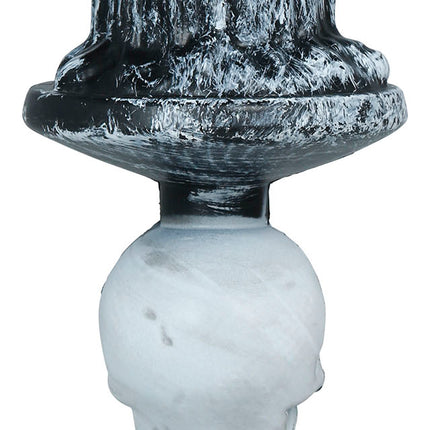 Halloween Candle Holder, Gray Skeleton, 1 pc.