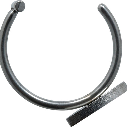Silver Fake Piercing, Gothic Style, 2-Pack