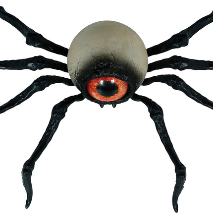 Halloween Fake Spider, Black Skeleton, 16 cm
