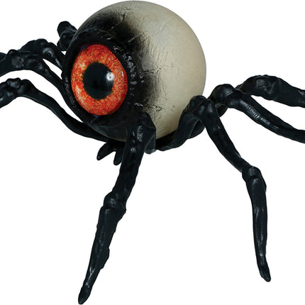 Halloween Fake Spider, Black Skeleton, 16 cm