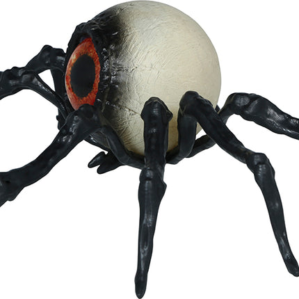 Halloween Fake Spider, Black Skeleton, 16 cm