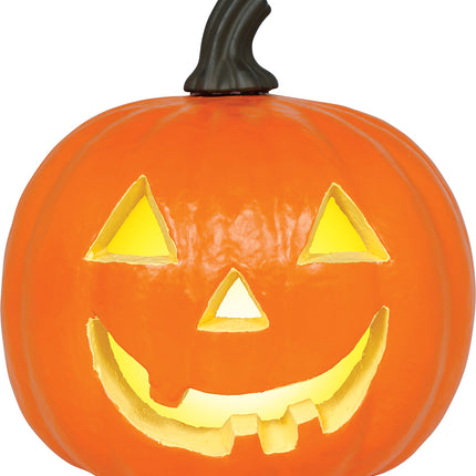 Halloween Orange Foam Pumpkin with Light, 28 cm
