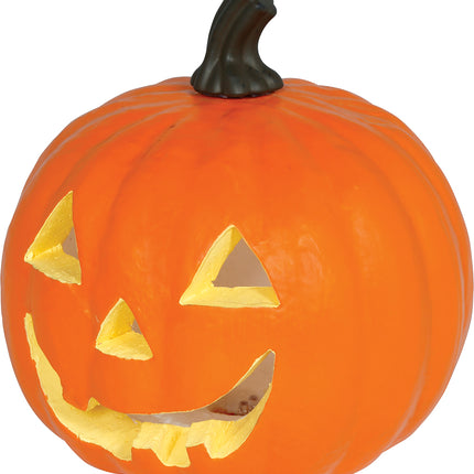 Halloween Orange Foam Pumpkin with Light, 28 cm