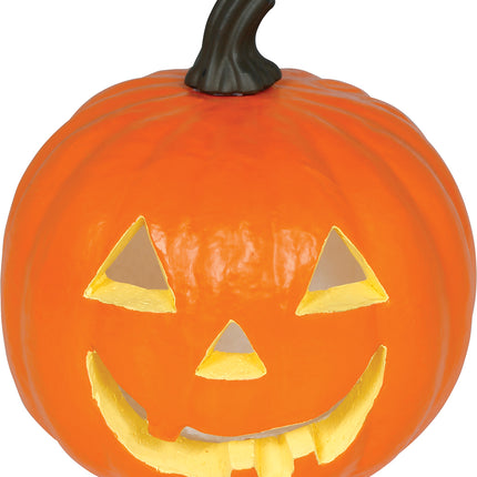 Halloween Orange Foam Pumpkin with Light, 28 cm