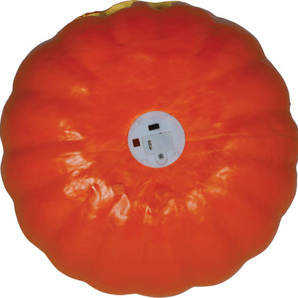 Halloween Orange Foam Pumpkin with Light, 28 cm
