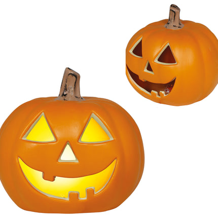 Halloween Smiling Pumpkin with Light, 28 cm