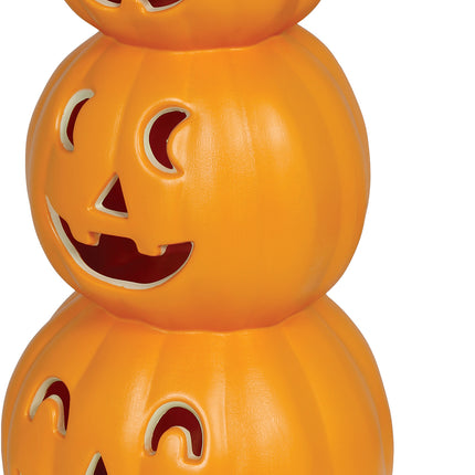 Halloween Pumpkin Stack with Light, 52 cm