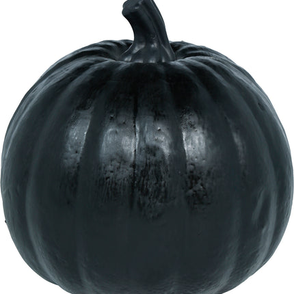 Black Halloween Pumpkin with Light, 20 cm