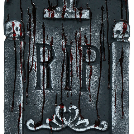 Halloween Tombstone, Gray, Rip, Bloody, 42 cm