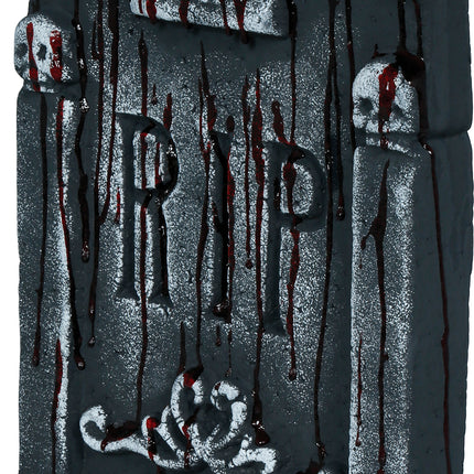 Halloween Tombstone, Gray, Rip, Bloody, 42 cm