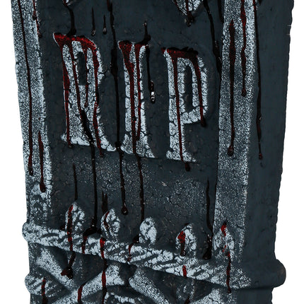 Halloween Tombstone, Gray Skull, 42 cm
